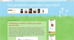 Desktop Screenshot of losproductosnaturales.com